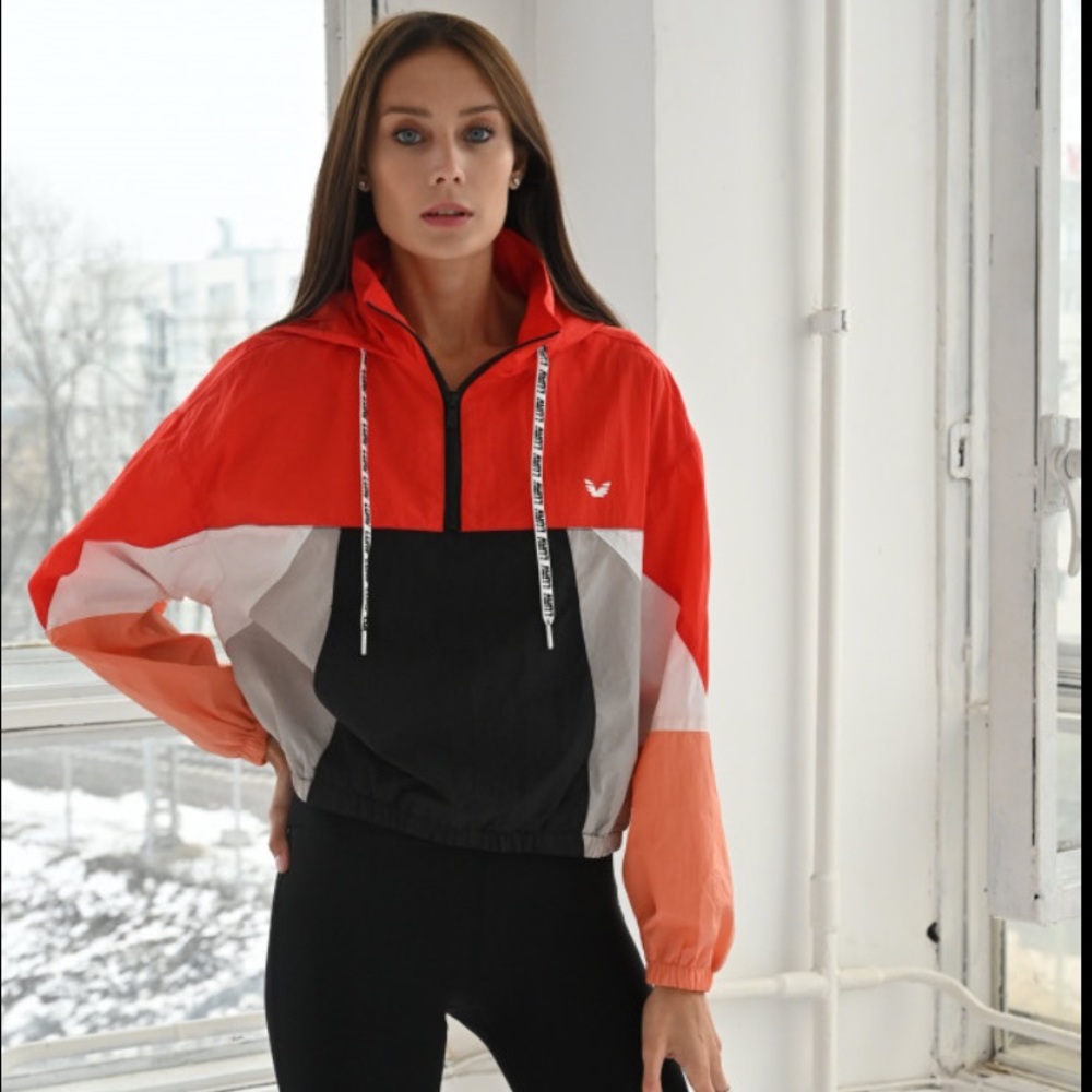 ❤️🧡🆕 L’URV Multi Color Energize Me Parachute Jacket